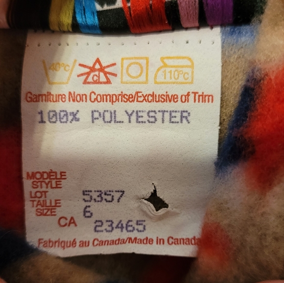 Vintage Rare Bear Fleece Hoodie by KloZ For Kids - Picture 7 of 7